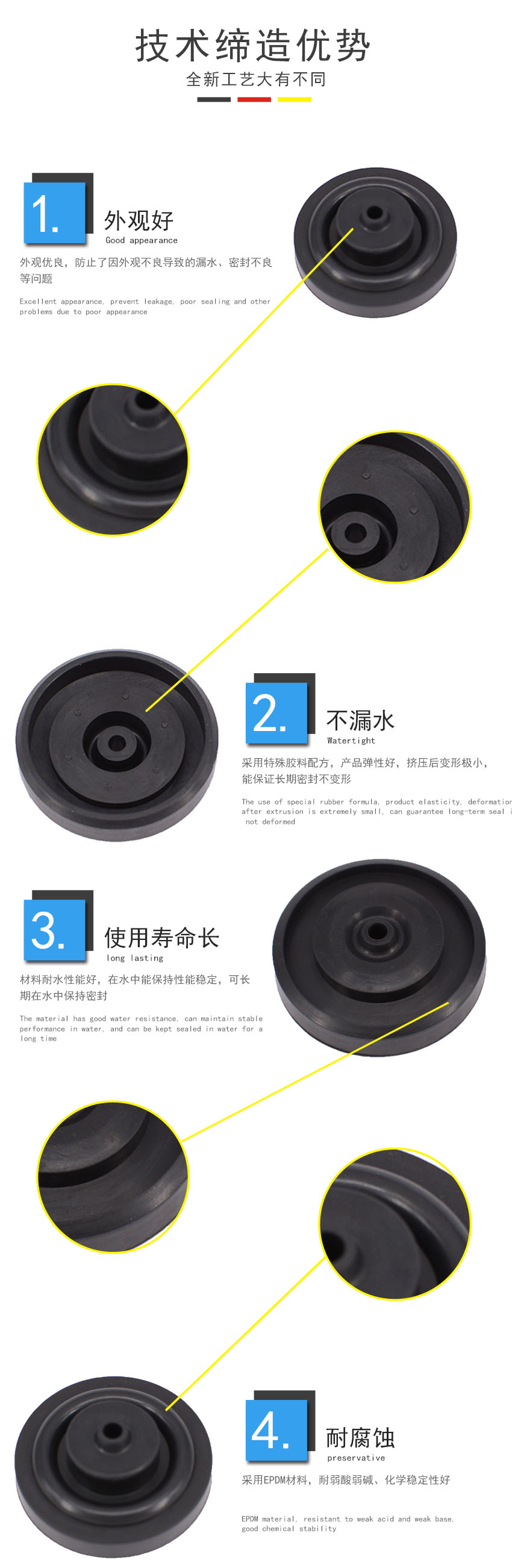 馬桶水箱進水閥橡膠止水密封墊